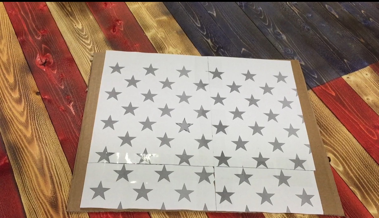DIY Fifty Star Stencil / American Flag - Jeff Furr