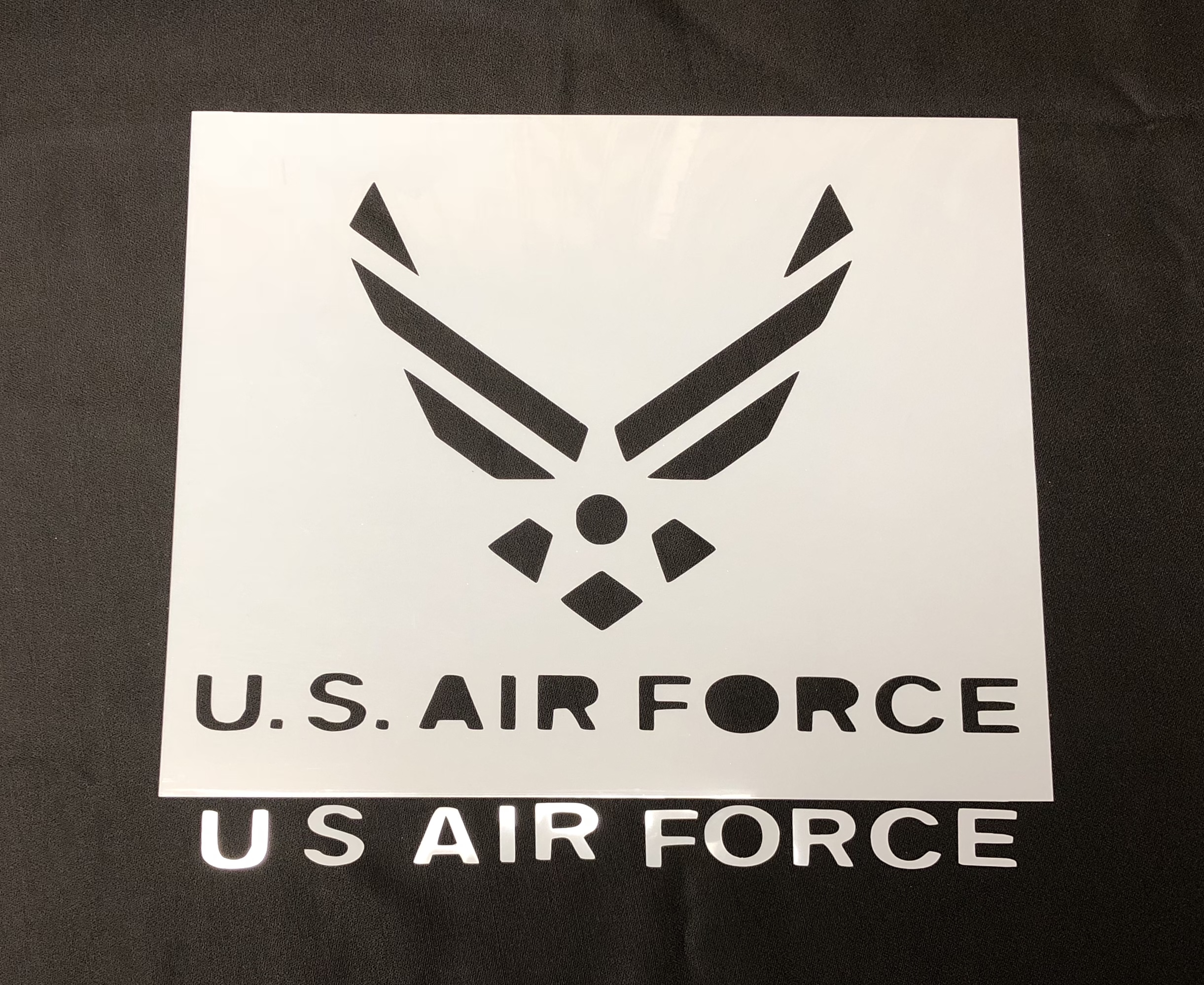 326 Medium U S Air Force Logo Stencil The Furrminator